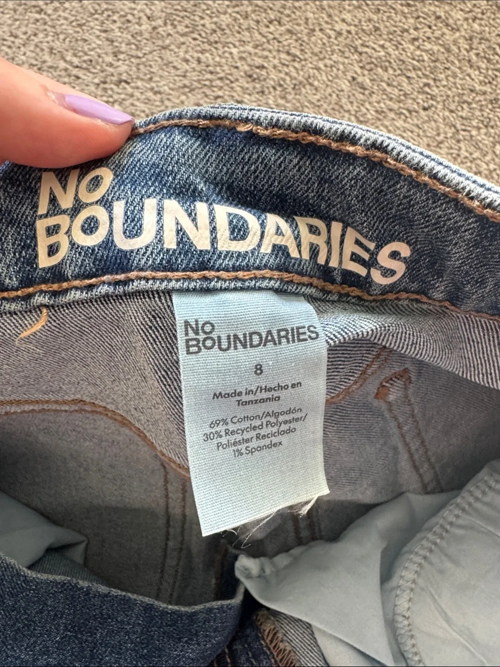 No boundaries high rise short size 8